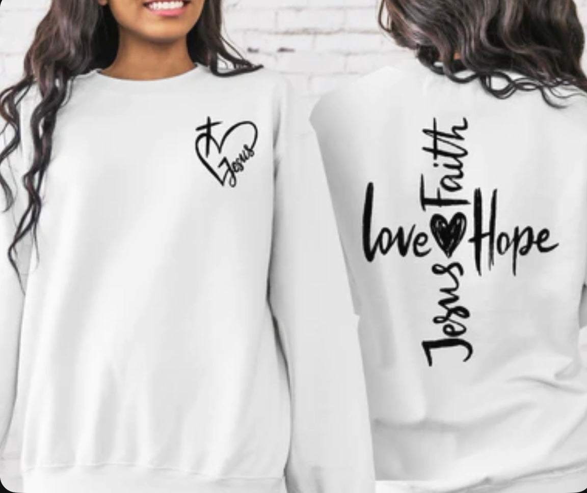 Inspirational Faith Based Graphic Sweatshirts